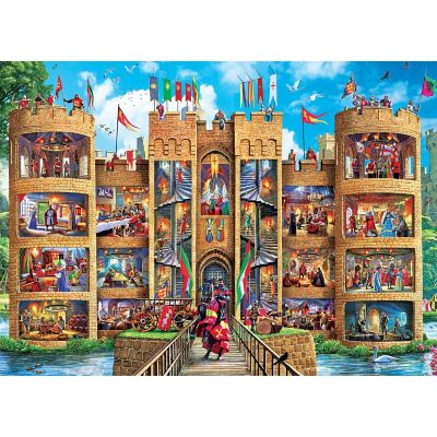 Inside Out - Medieval Castle 1000 Piece Jigsaw Puzzle Image 2