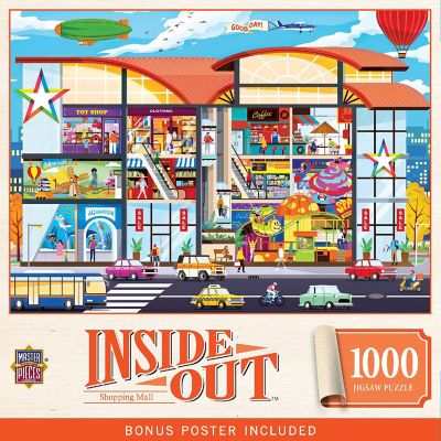 Inside Out - Shopping Mall 1000 Piece Jigsaw Puzzle Image 1