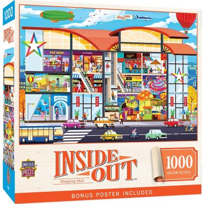 Inside Out - Shopping Mall 1000 Piece Jigsaw Puzzle Image 1