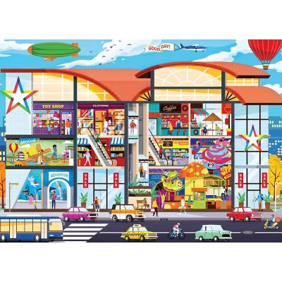 Inside Out - Shopping Mall 1000 Piece Jigsaw Puzzle Image 2