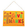 Inspirational Give Thanks Sign Craft Kit- Makes 12 Image 1