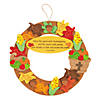 Inspirational Thanksgiving Wreath Craft Kit- Makes 12 Image 1