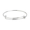 Inspiring Charms Expandable Silvertone Bangle Bracelets - 6 Pc. Image 1