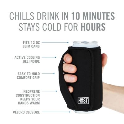 Insta-Chill Slim Can Sleeve in Black Image 3
