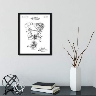 Internal Combustion Engine Art 8.5x11in Image 1