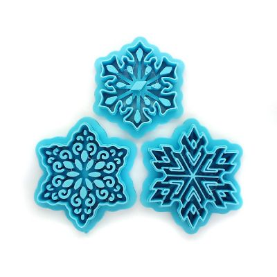 Intricate Snowflake Clay Cutters, 3 Styles Image 1