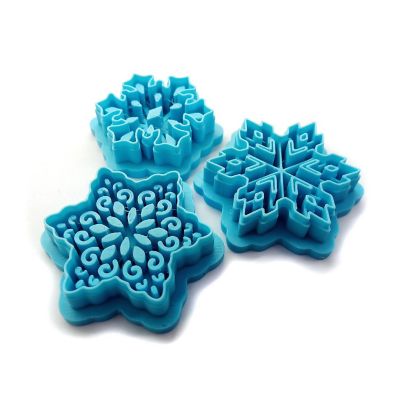 Intricate Snowflake Clay Cutters, 3 Styles Image 2