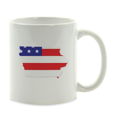 Iowa US Flag Ceramic Mug Image 2