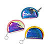 Iridescent Coin Purse Keychains - 12 Pc. Image 1
