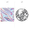 Iridescent Disco Jelly Multicolor Backdrop Kit &amp;#8211; 2 Pc. Image 1