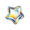 Iridescent Out of This World Star-Shaped Paper Dessert Plates - 8 Ct. Image 1