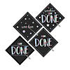 Iridescent Self-Adhesive Foam Mortarboard Decorating Kit for 4 Hats Image 1