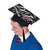 Iridescent Self-Adhesive Foam Mortarboard Decorating Kit for 4 Hats Image 2