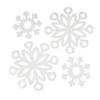 Iridescent Snowflake Cutouts - 6 Pc. Image 1