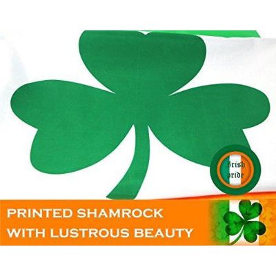 Irish Shamrock Flag 150D Printed Polyester 3x5 Ft Image 1