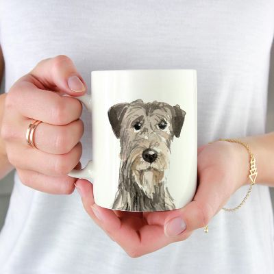 Irish Wolfhound Up Close Ceramic Mug Image 1