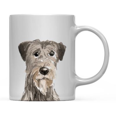 Irish Wolfhound Up Close Ceramic Mug Image 1