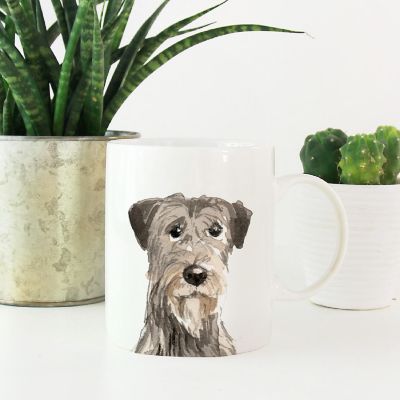 Irish Wolfhound Up Close Ceramic Mug Image 2