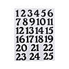 Iron-On Countdown Numbers - 25 Pc. Image 1