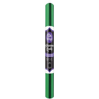Iron On Vinyl 12x14 Roll Foil Green Image 1