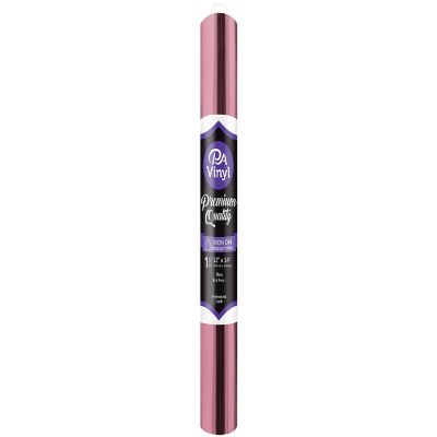Iron On Vinyl 12x14 Roll Foil Pink Image 1