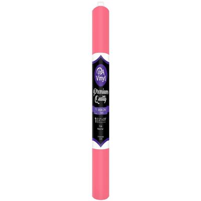 Iron On Vinyl 12x20 Roll Matte Pink Image 1