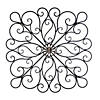 Iron Scrollwork Wall D&amp;#233;cor 30.00" X 1.50" X 29.88" Image 1