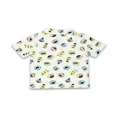 Isaac Mizrahi Loves Sesame Street Gang Elmo Baby Toddler Polo Collared Shirt (4T, White) Image 3