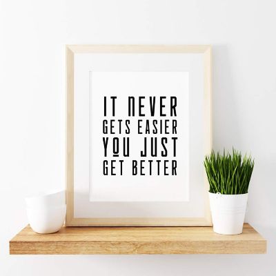 It Never Gets Easier Quote 1Pk 8.5x11in Image 3
