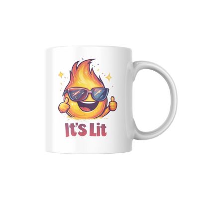 It_s Lit Mug by Dancing Littles Jungle Image 1