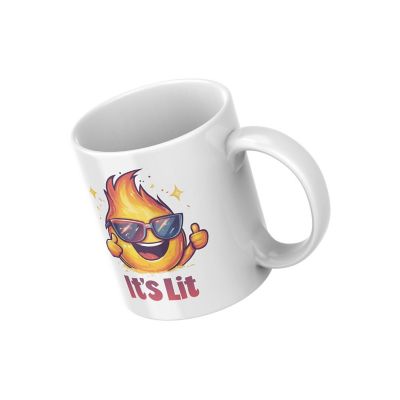 It_s Lit Mug by Dancing Littles Jungle Image 1