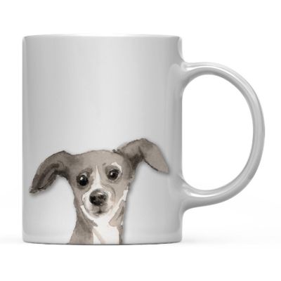 Italian Greyhound Up Close Ceramic Mug Image 2