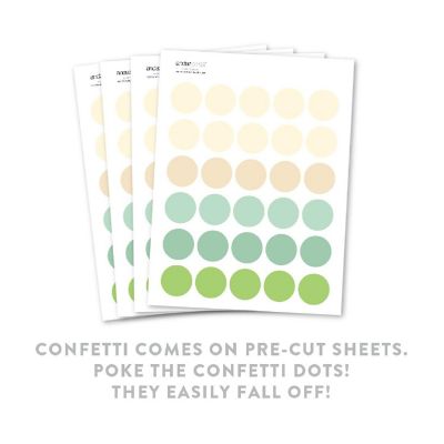 Ivory Green Boho Confetti 180-Pack Image 1