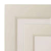 Ivory Square Plastic Plates Dinnerware Value Set (40 Dinner Plates + 40 Salad Plates) Image 1