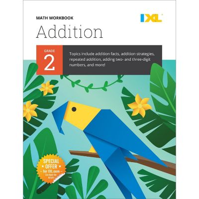 IXL Addition 2nd Grade Math Workbook, Second Grade Math Workbook Covering Math Facts, Adding 2- and 3-Digit Numbers, and more 2nd Grade Math, Math Workbook Gr 2 Image 1