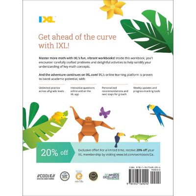 IXL Addition 2nd Grade Math Workbook, Second Grade Math Workbook Covering Math Facts, Adding 2- and 3-Digit Numbers, and more 2nd Grade Math, Math Workbook Gr 2 Image 1