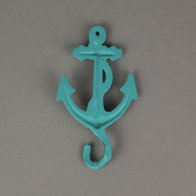 J.D. Yeatts Set of 4 Cast Iron Ship Anchor Coat Hooks Decorative Hanger Coastal Wall Decor Image 2