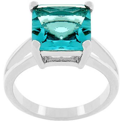 J Goodin Aqua Gypsy Ring Size 9 Image 1