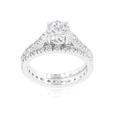 J Goodin Glistening Engagement Ring Set Size 9 Image 1