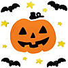 Jack O' Lantern and Bat Halloween Gel Window Clings - 18pc Image 1