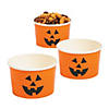 Jack-O&#8217;-Lantern Disposable Paper Snack Cups - 25 Pc. Image 1