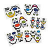 Jack-O&amp;#8217;-Lantern Face Stickers - 12 Pc. Image 1