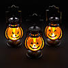 Jack-O&#8217;-Lantern Light-Up Mini Lantern Halloween Decorations - 3 Pc. Image 1