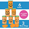 Jack-O&#8217;-Lantern Plastic Can Toss Game with Bean Bags - 9 Pc. Image 2