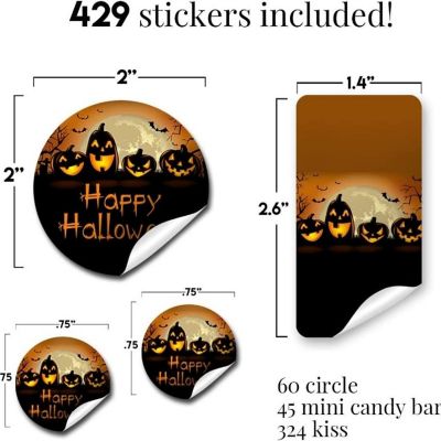 Jack O' Lantern Sticker Bundle 429pc. by AmandaCreation Image 1