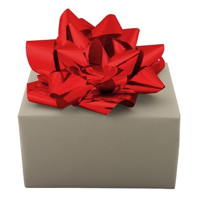 JAM PAPER Gift Bows, Mega, 13 Diameter, Red, Bulk 100/Pack Image 2