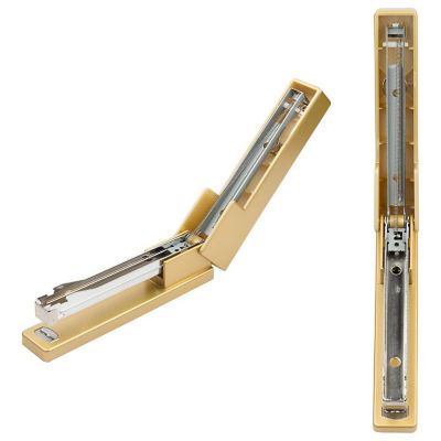 JAM PAPER Modern Desk Stapler, Gold, Sold Individually Image 1