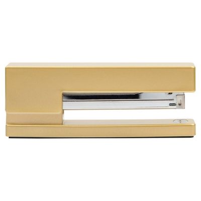 JAM PAPER Modern Desk Stapler, Gold, Sold Individually Image 2
