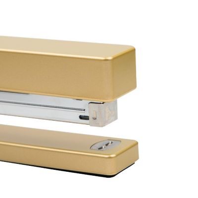 JAM PAPER Modern Desk Stapler, Gold, Sold Individually Image 3