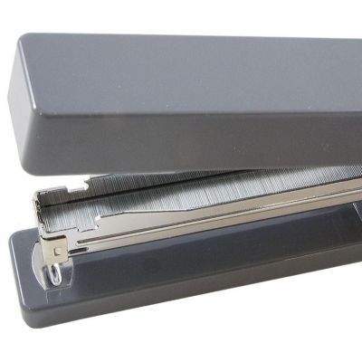 JAM PAPER Modern Desk Stapler, Gray, Sold Individually Image 3